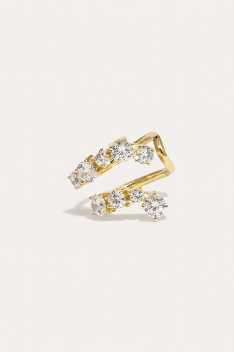 Myth - Zirconia and Recycled Gold Vermeil Ring