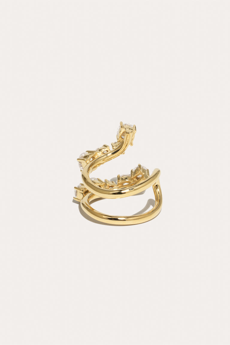 Myth - Zirconia and Recycled Gold Vermeil Ring