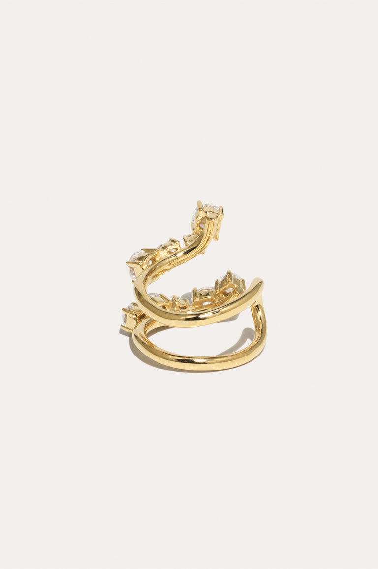 Myth - Cubic Zirconia and Gold Vermeil Ring