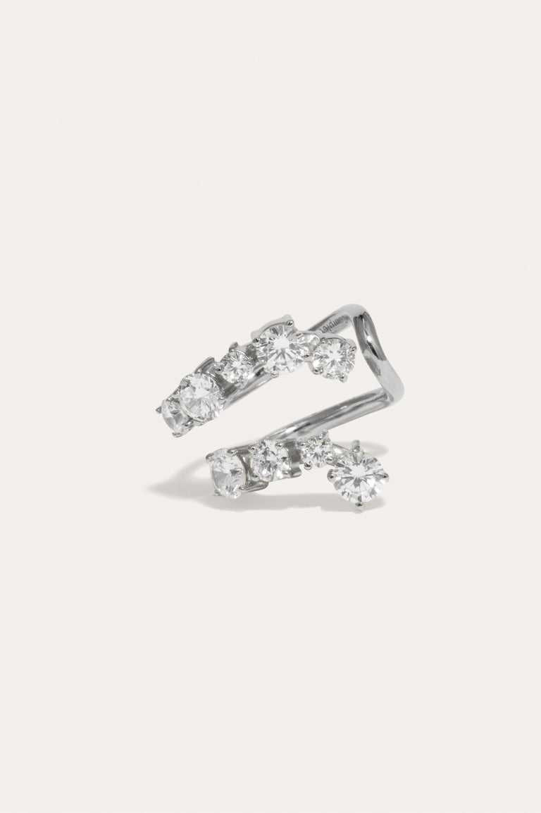 Myth - Zirconia and Recycled Silver Ring