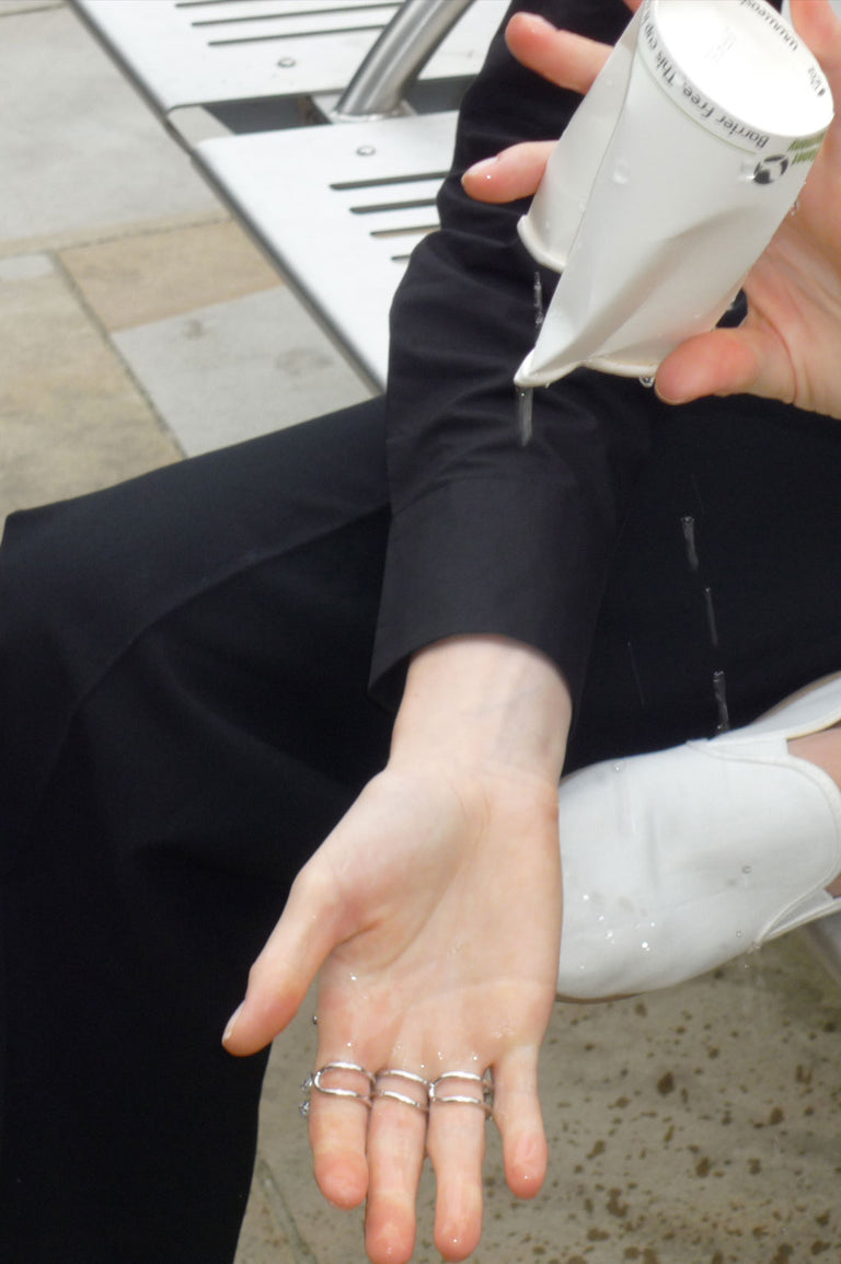 Myth - Zirconia and Recycled Silver Ring
