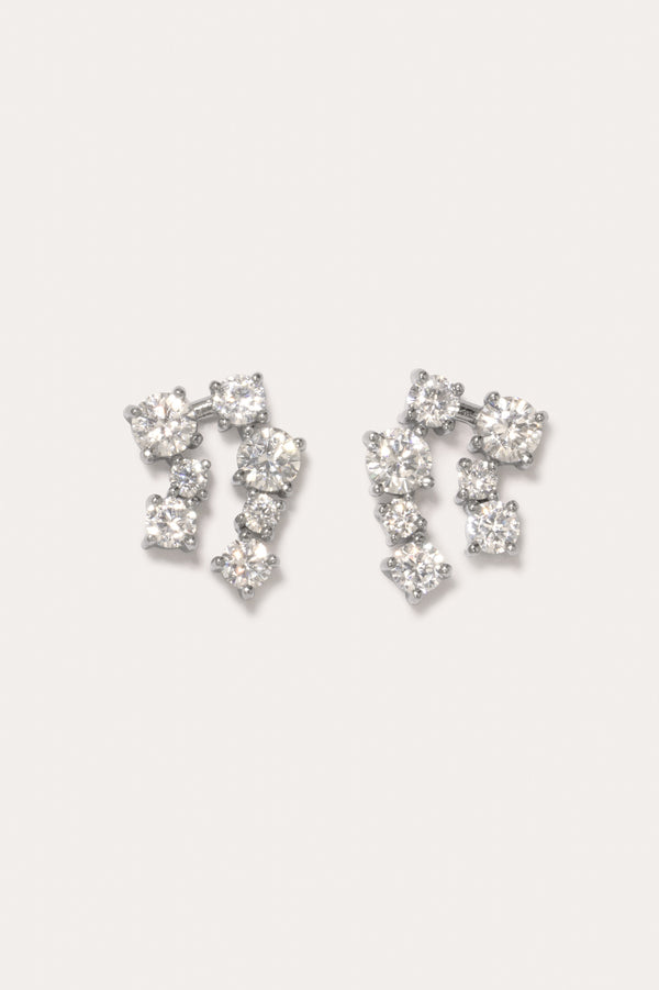 Myth - Zirconia and Rhodium Plated Earrings