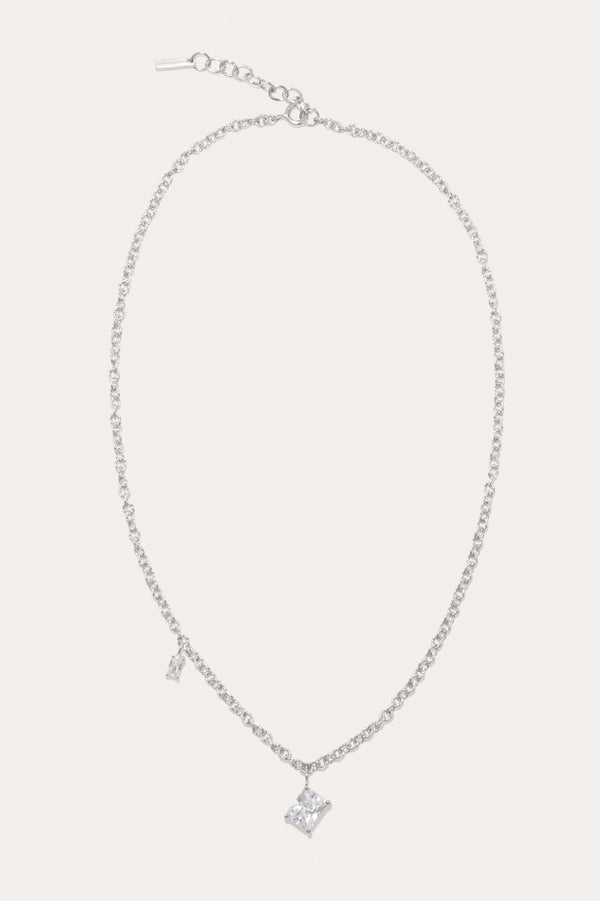 Encrypted Dreams - Zirconia and Sterling Silver Necklace