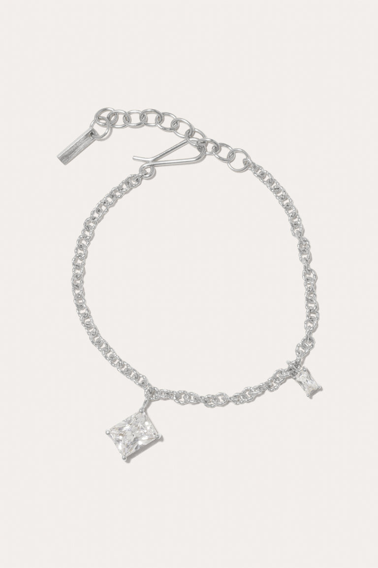 Encrypted Dreams - Zirconia and Sterling Silver Bracelet