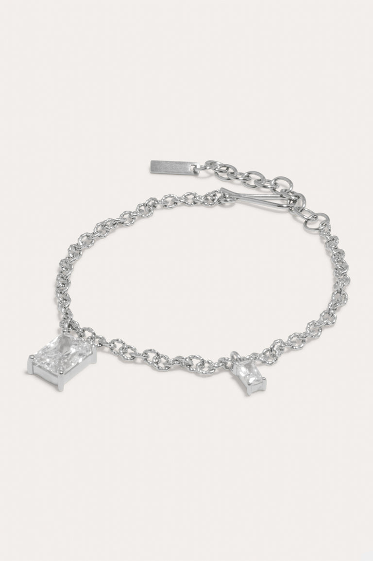 Encrypted Dreams - Zirconia and Sterling Silver Bracelet