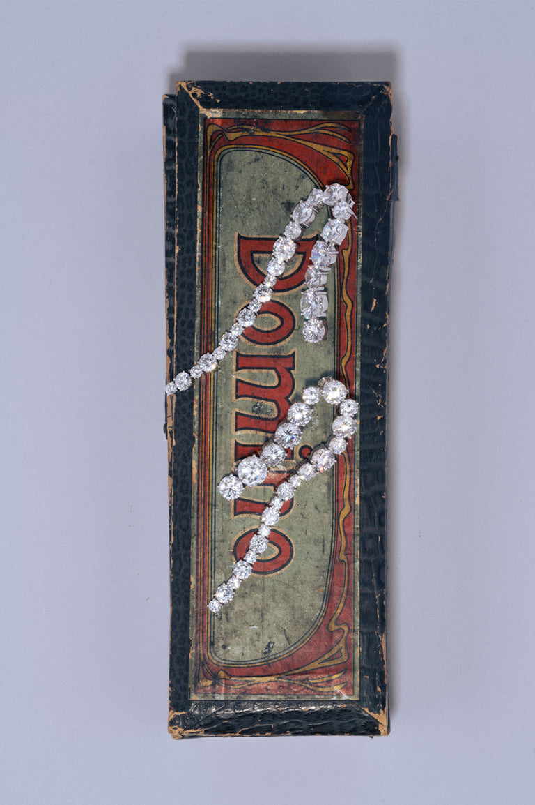 Sleuth - Zirconia and Recycled Silver Earrings