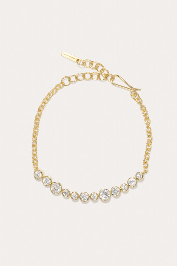 Wild Eyed - Zirconia and Recycled Gold Vermeil Bracelet