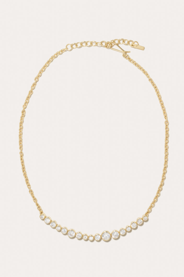 Wild Eyed - Zirconia and Recycled Gold Vermeil Necklace