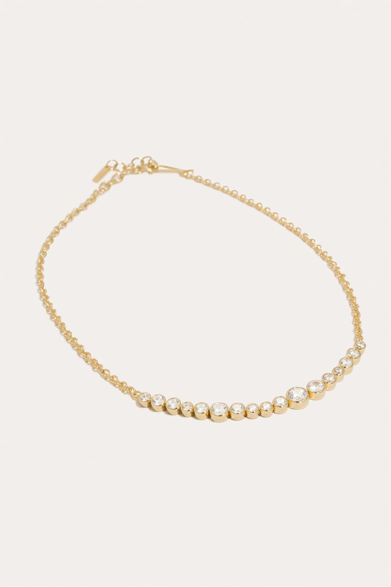 Wild Eyed - Zirconia and Recycled Gold Vermeil Necklace
