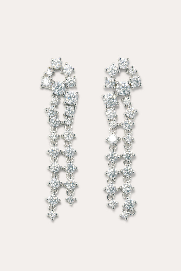Z85 - Zirconia and Recycled Silver Earrings