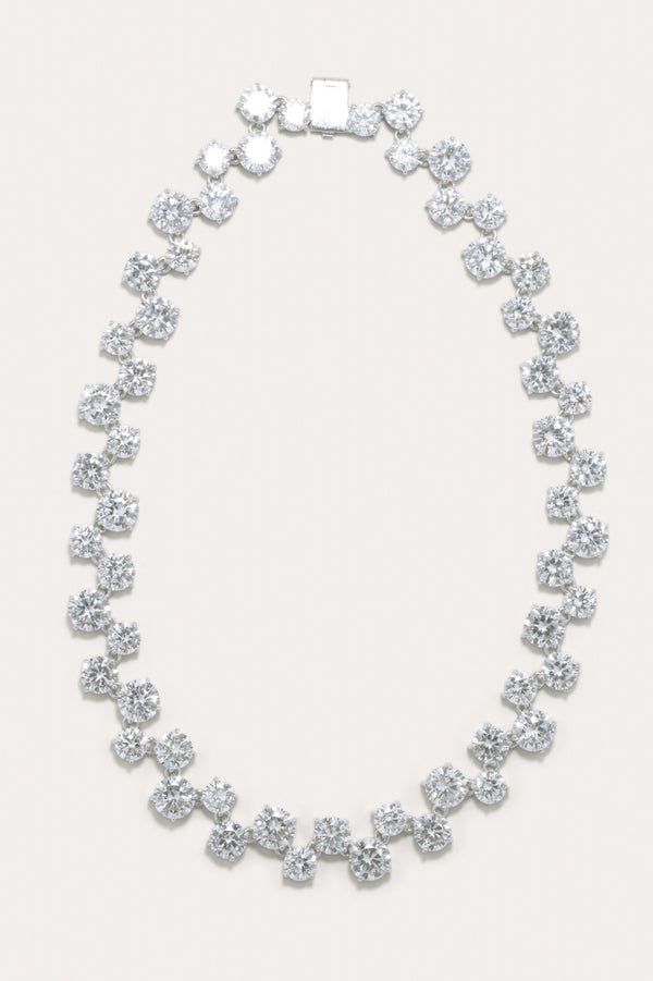 Juggernaut - Zirconia and Rhodium Plated Necklace