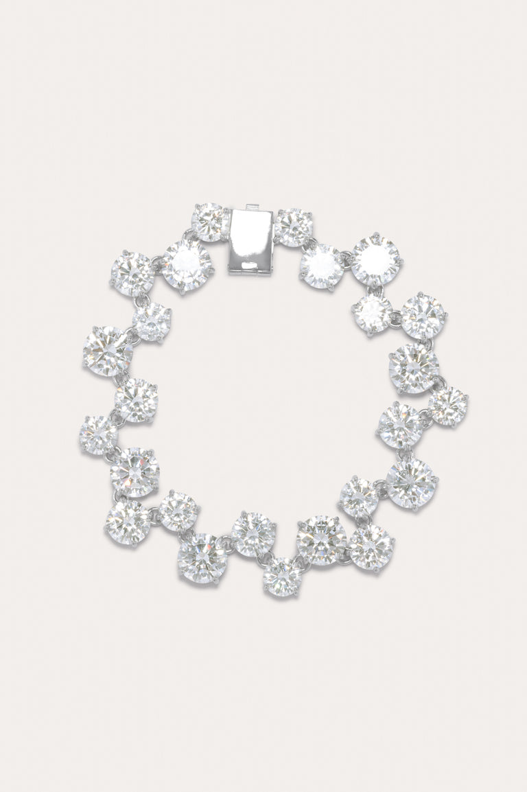 Z89 - Zirconia and Rhodium Plated Bracelet