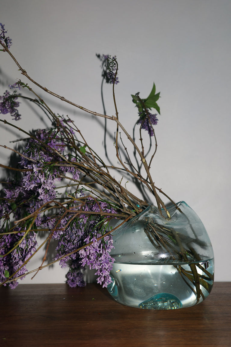 The Bubble to End all Bubbles - Recycled Glass Vase in Clear