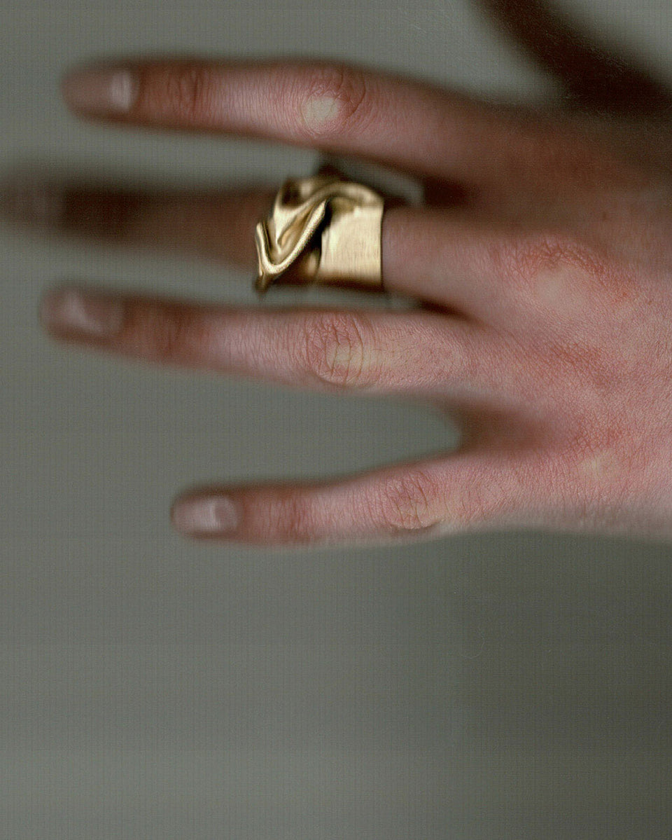 Unruffled - Recycled Gold Vermeil Ring
