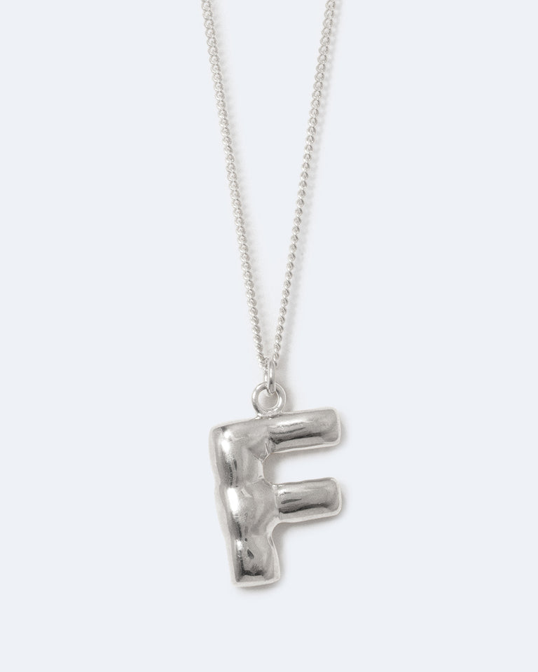 Classicworks™ F - Recycled Sterling Silver Necklace
