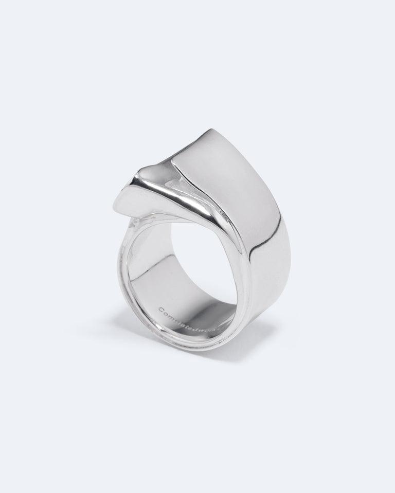 Soggy Envelope - Recycled Silver Ring