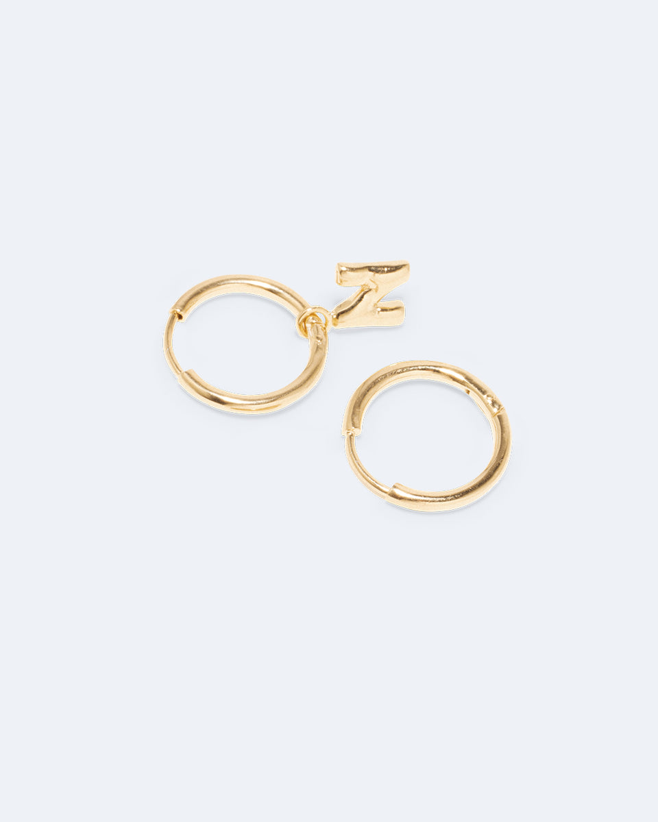 Classicworks™ N - Recycled Gold Vermeil Earrings
