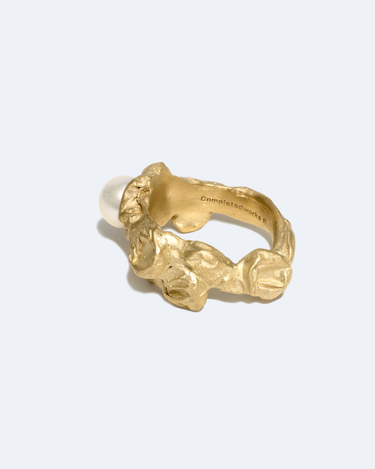 Bubble - Pearl and Gold Vermeil Ring