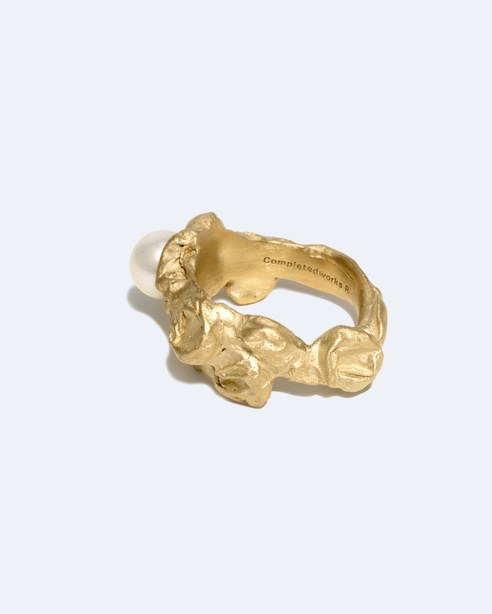 Bubble - Pearl and Gold Vermeil Ring