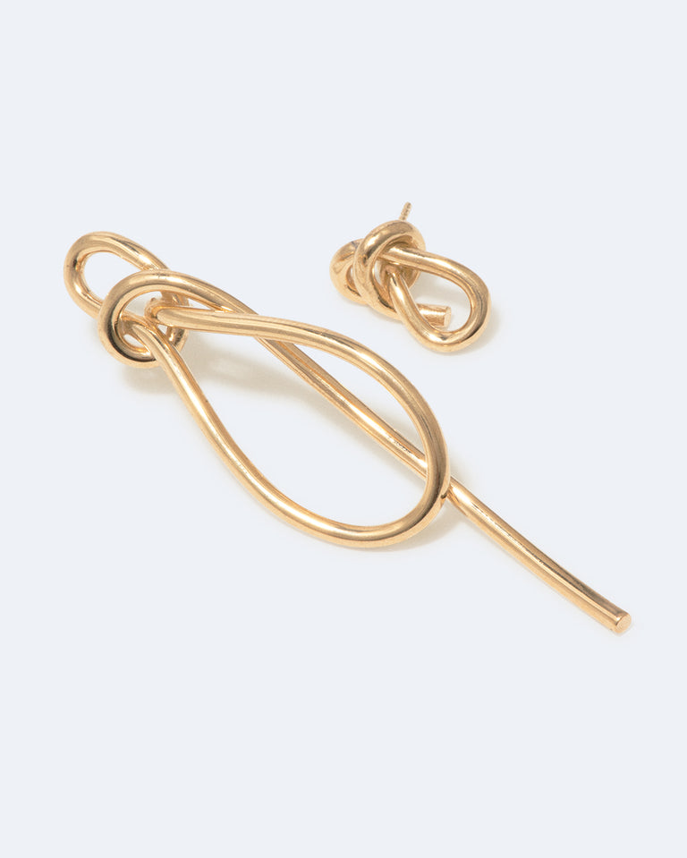 Thread - Recycled Gold Vermeil Earrings