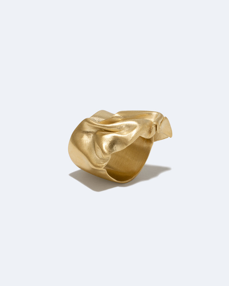 Unruffled - Recycled Gold Vermeil Ring
