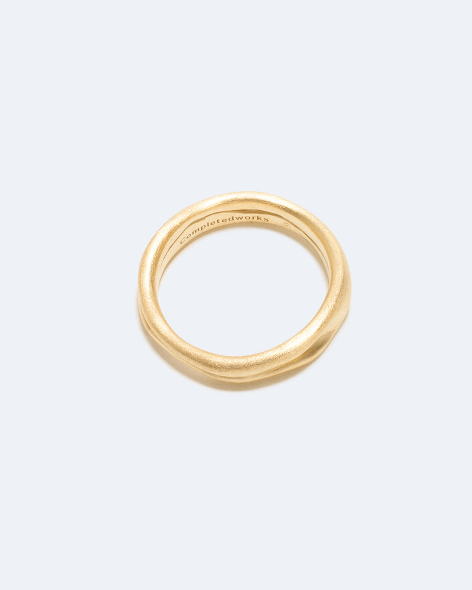 Deflated ("Do Not Inflate") - Recycled Gold Vermeil Ring