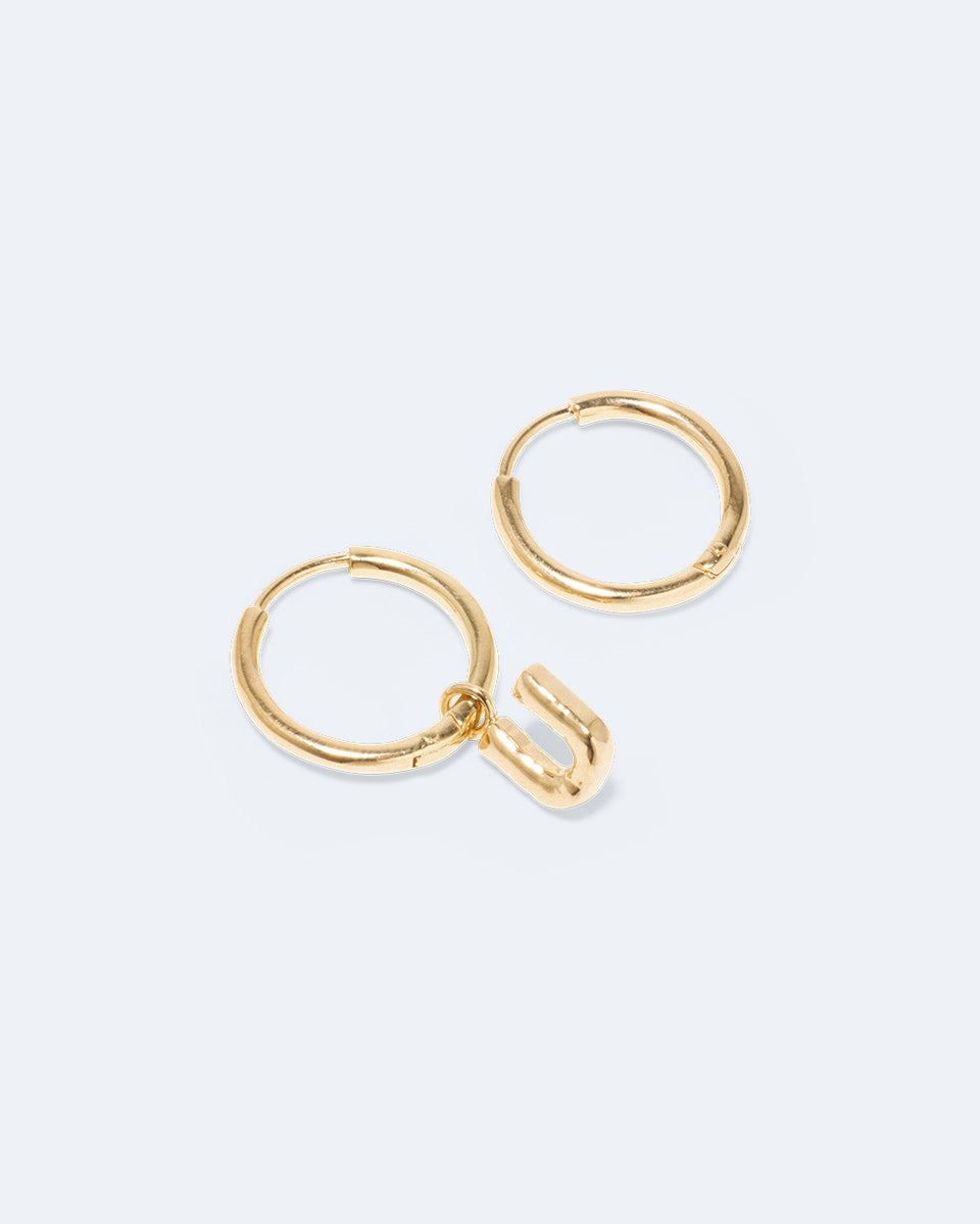Classicworks™ U - Recycled Gold Vermeil Earrings