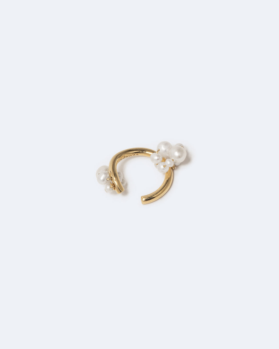 Surfacing - Pearl and Recycled Gold Vermeil Ear Cuff