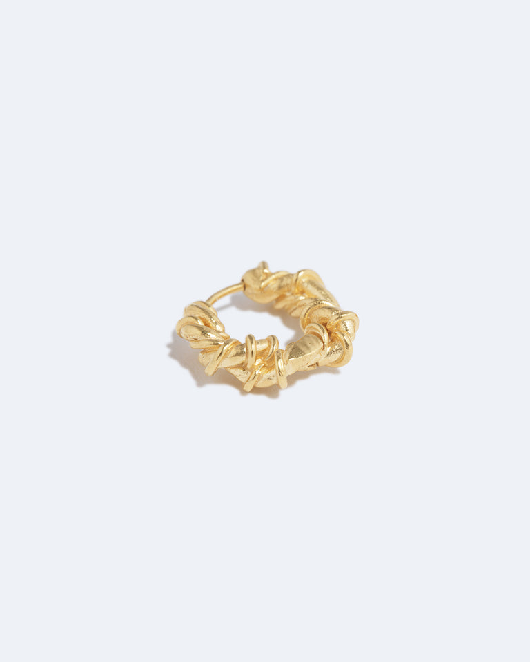 The Fates Were Interwoven - Gold Plated Single Earring