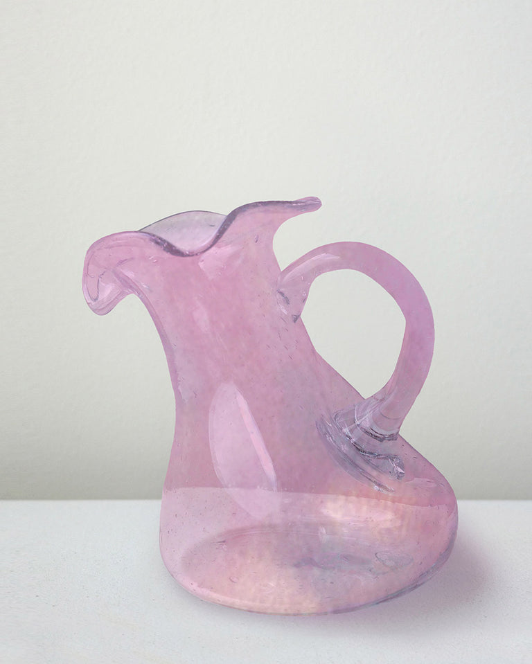 Thaw - Large Recycled Glass Jug in Pink