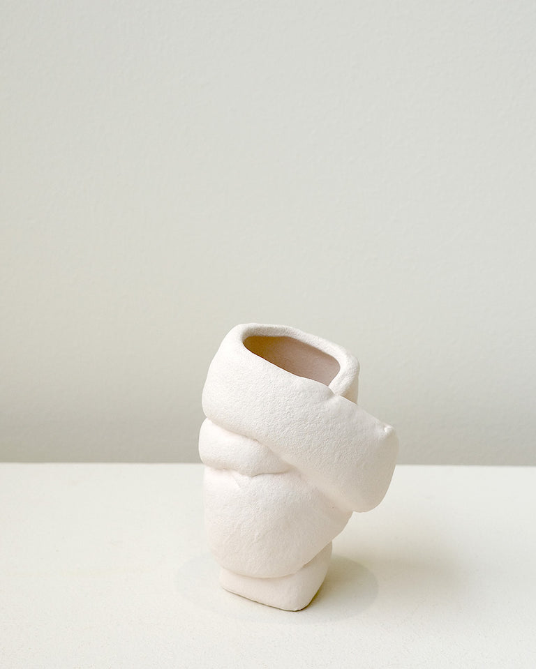 Well Wrapped - Small Vase in Texture Beige