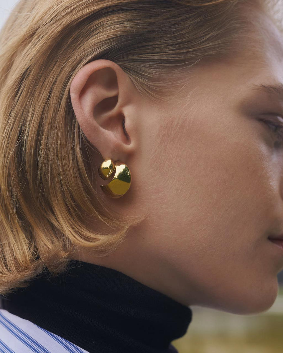 Curve - Recycled Gold Vermeil Earrings