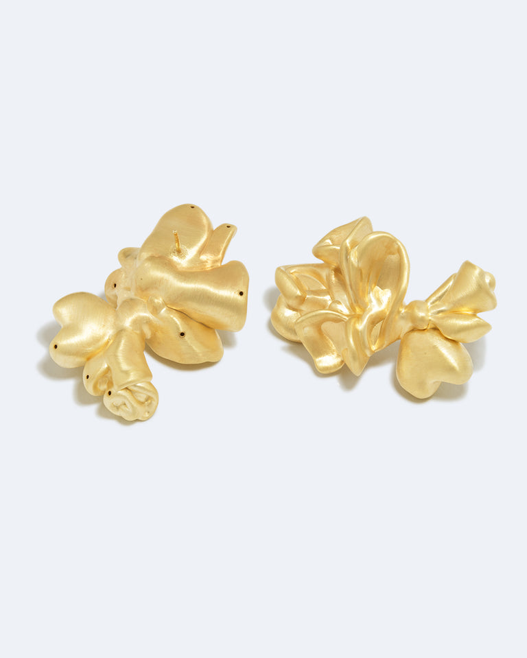 Oversized Splotch - Recycled Gold Vermeil Earrings