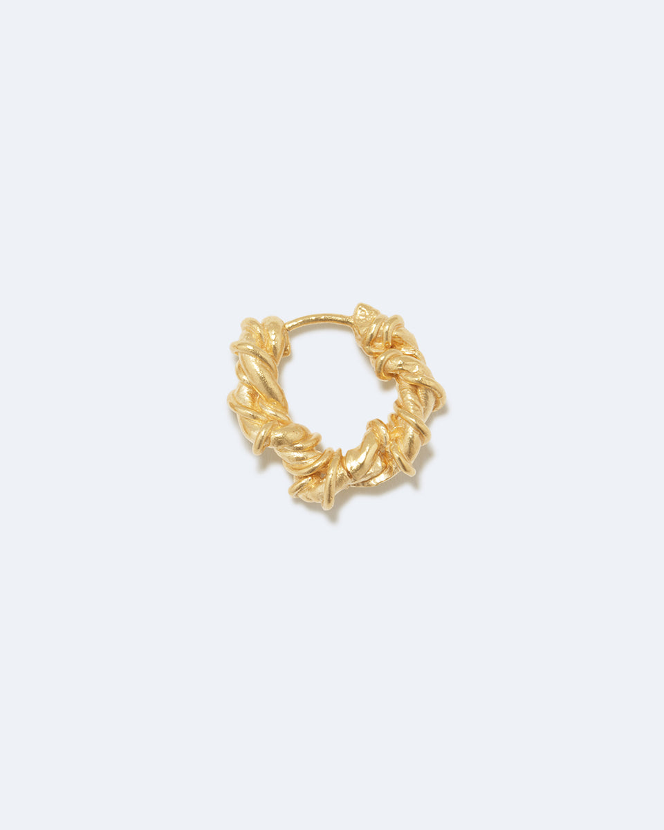 The Fates Were Interwoven - Gold Plated Single Earring