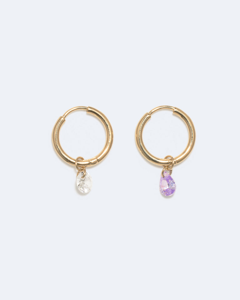 What a Lark! - Cubic Zirconia and Gold Vermeil Earrings