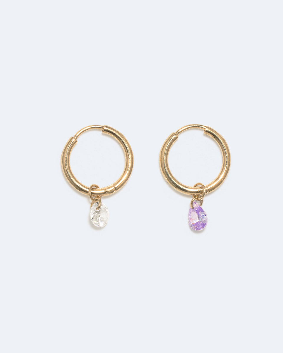 What a Lark! - Cubic Zirconia and Gold Vermeil Earrings