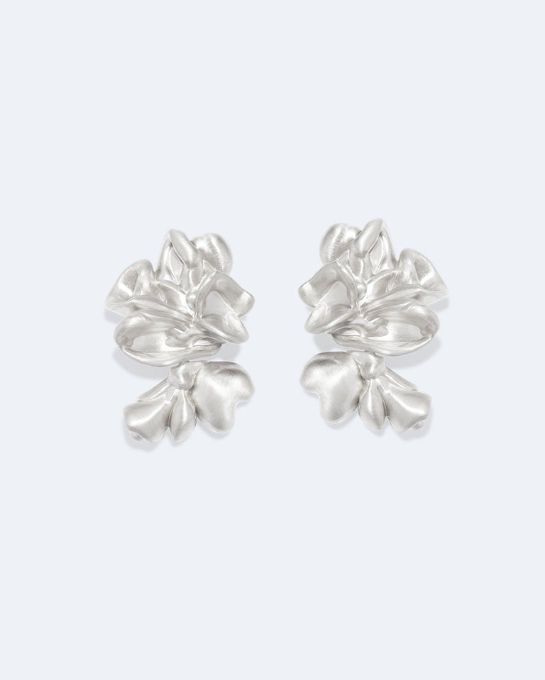 Splotch - Recycled Silver Earrings