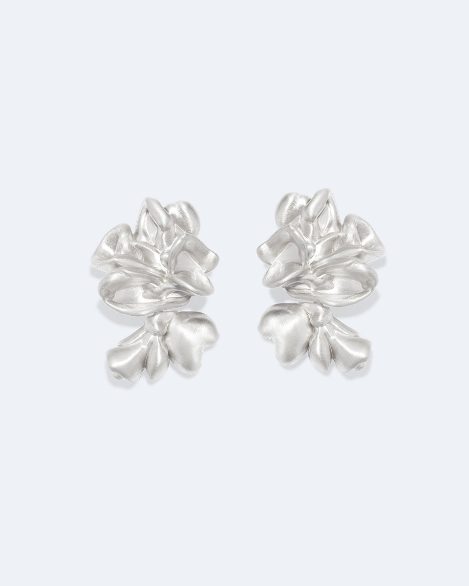 Splotch - Recycled Silver Earrings