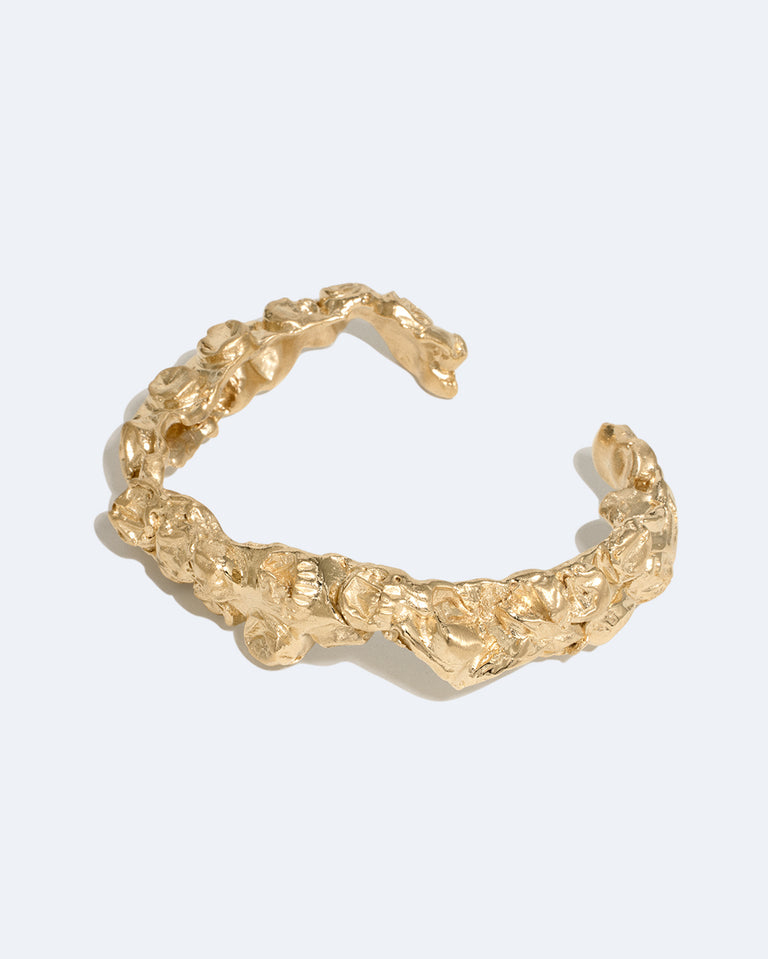 "Notsomuch" Padding - Gold Plated Cuff