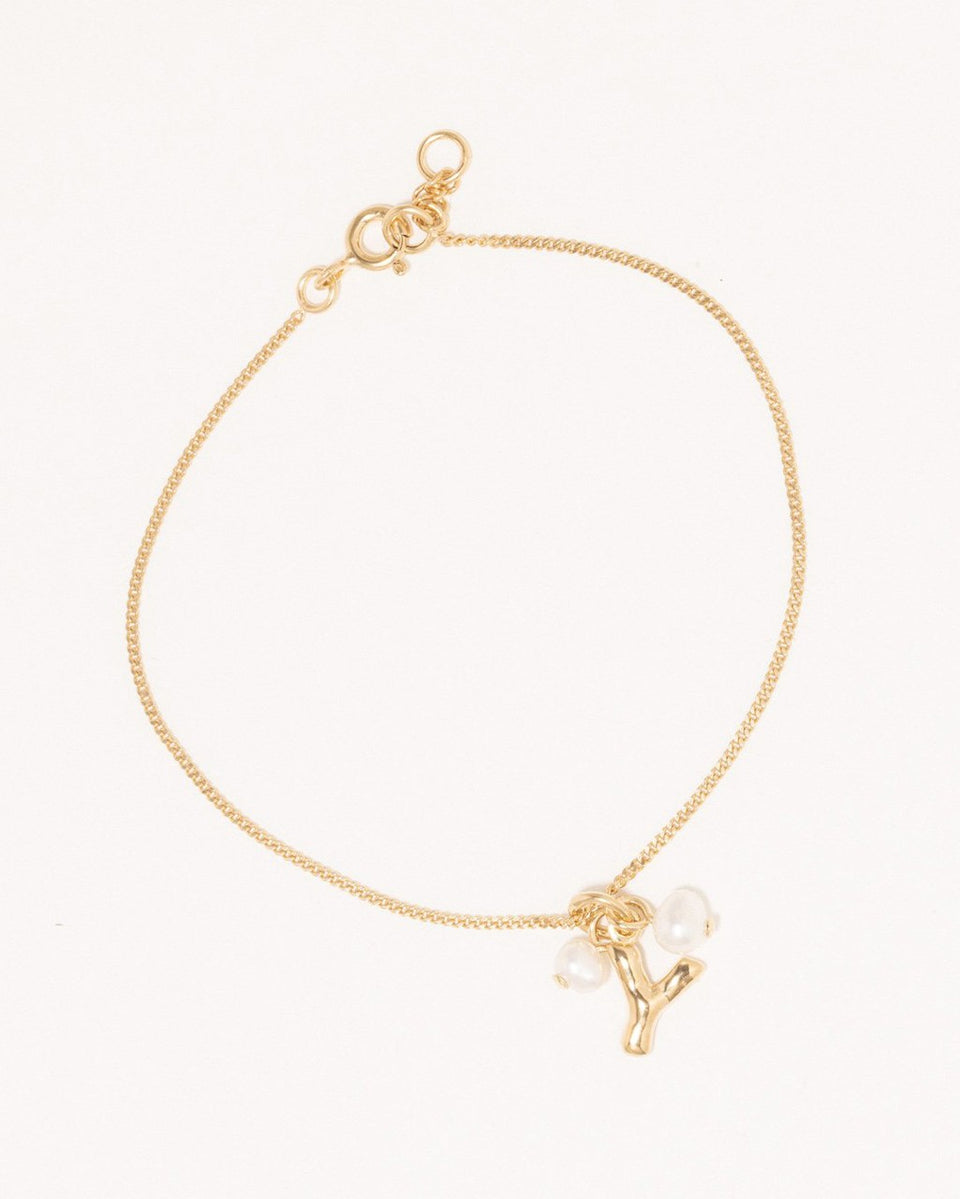 Classicworks™ Y - Pearl and Recycled Gold Vermeil Bracelet