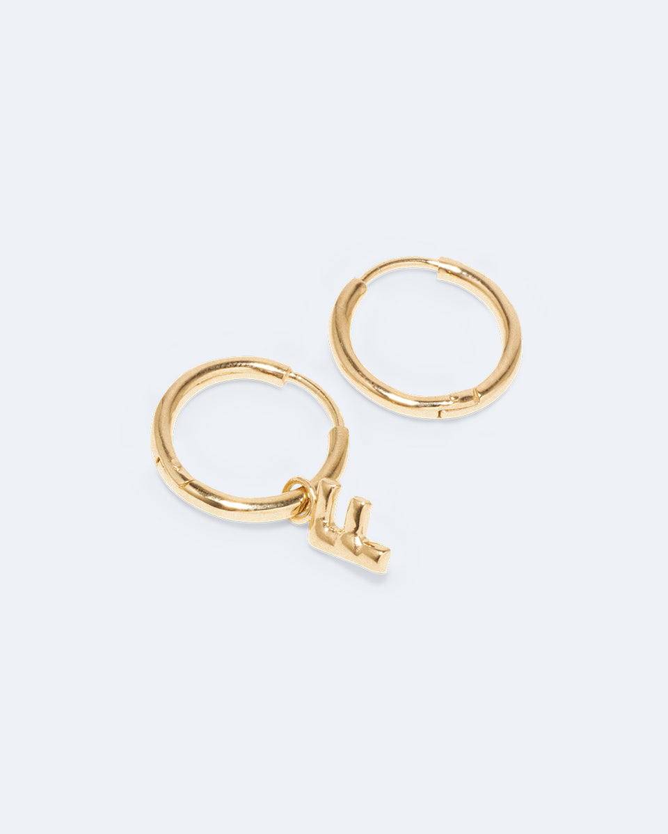Classicworks™ F - Recycled Gold Vermeil Earrings