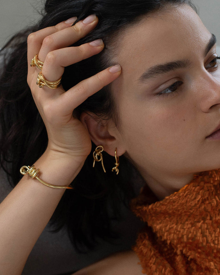 Knot - Gold Plated Cuff