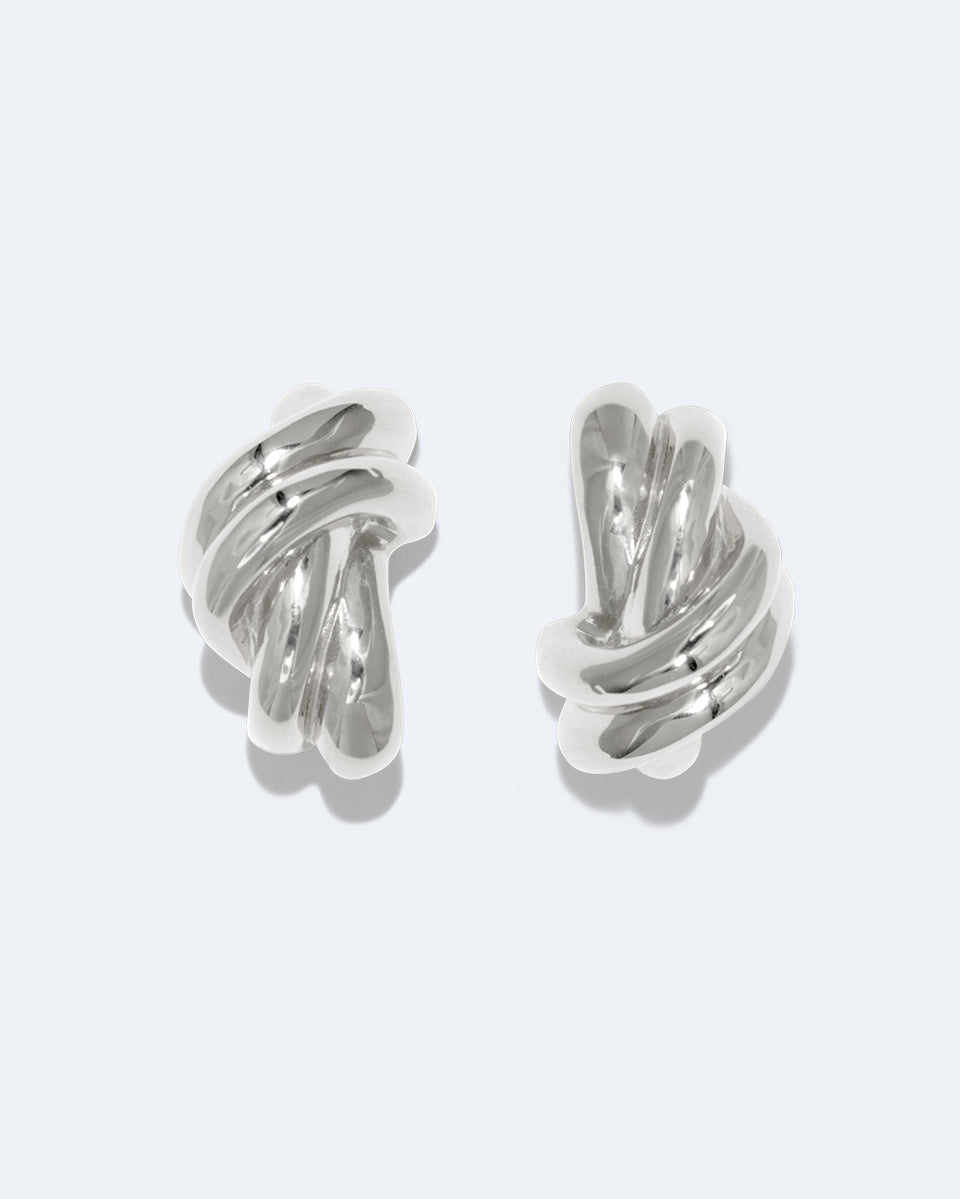 Kettle - Recycled Silver Earrings