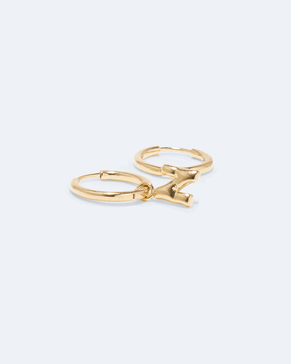 Classicworks™ N - Recycled Gold Vermeil Earrings