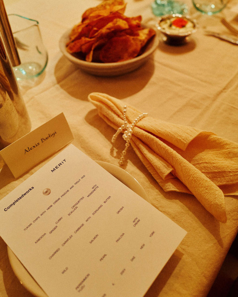 A Proper Sit-Down - Set of 2 Faux Pearl Napkin Rings