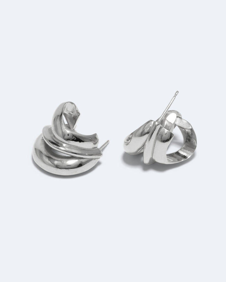 Dollop - Recycled Silver Earrings