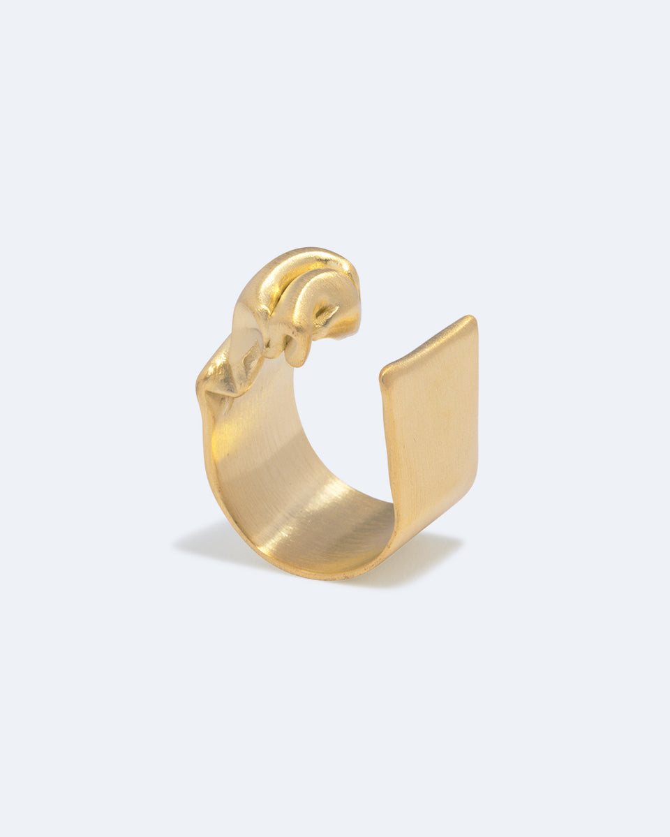 Crumple - Recycled Gold Vermeil Ring