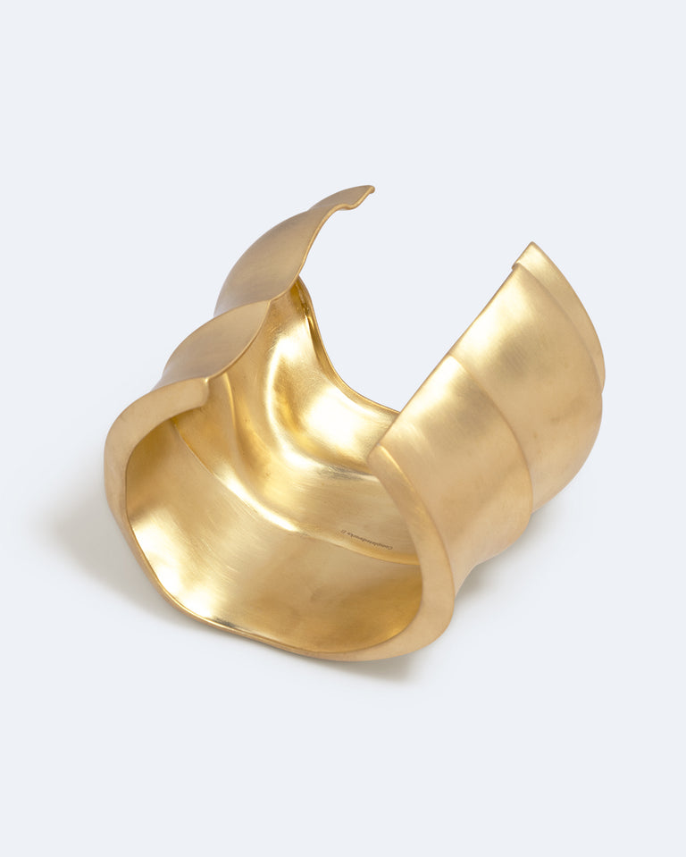 Foreshore - Satin Gold Plated Cuff