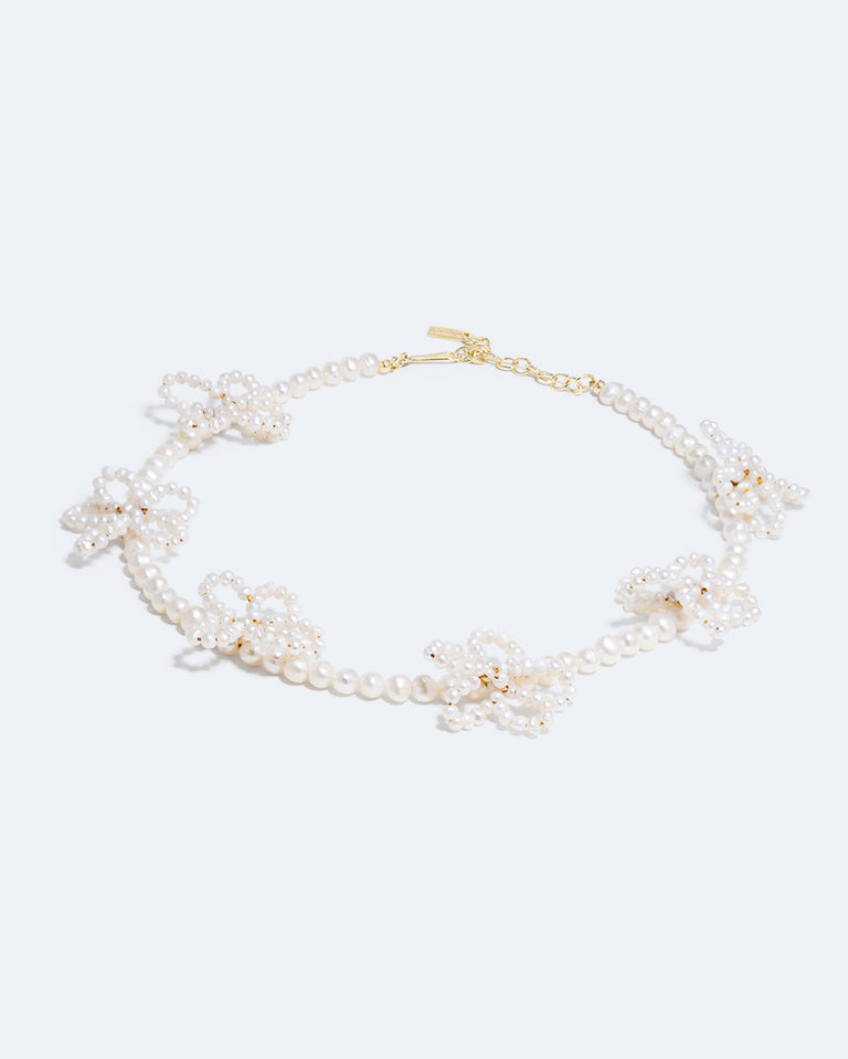 Milk and Honey - Pearl and Recycled Gold Vermeil Necklace