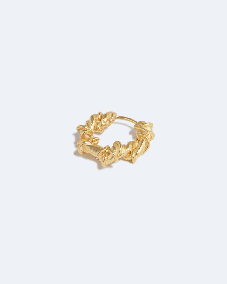 The Fates Were Interwoven - Gold Plated Single Earring